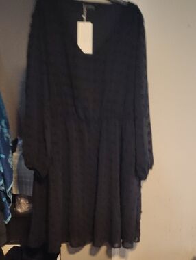 BloomChic Black Midi Dress